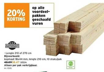 GAMMA Voordeelpakken geschaafd vuren aanbieding