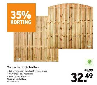 GAMMA Tuinscherm schotland aanbieding