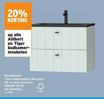 GAMMA Allibert en tiger badkamermeubelen aanbieding
