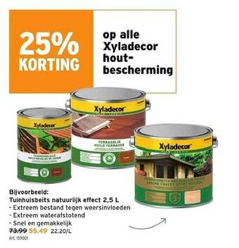 GAMMA Xyladecor houtbescherming aanbieding