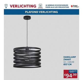 Hanglamp zwart