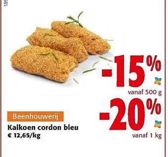 Colruyt Kalkoen cordon bleu aanbieding