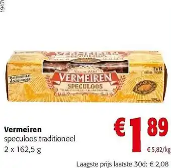 Colruyt Vermeiren speculoos traditioneel aanbieding