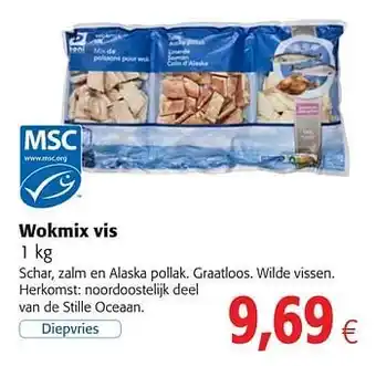 Colruyt Wokmix vis 1 kg aanbieding