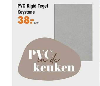 Kwantum Pvc rigid tegel keystone aanbieding