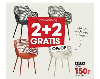 Kwantum Stoel webbing aanbieding