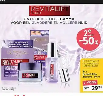 Di Revitalift filler gamma l'oréal paris aanbieding