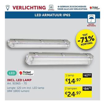 Zelfbouwmarkt Incl. led lamp aanbieding