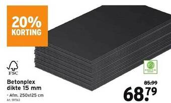 GAMMA Betonplex dikte 15 mm aanbieding