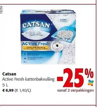 Catsan active fresh kattenbakvulling