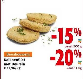 Colruyt Kalkoenfilet met boursin aanbieding