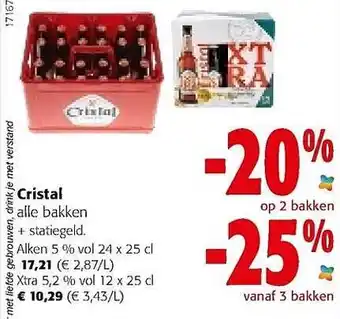 Colruyt Cristal bakken aanbieding