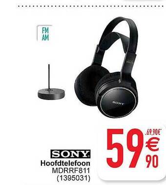 Sony hoofdtelefoon