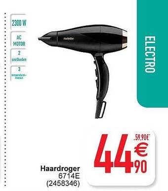 Cora Haardroger aanbieding