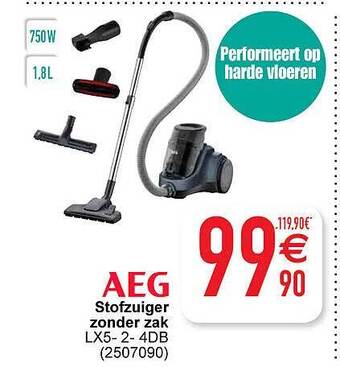 Cora Aeg stofzuiger zonder zak aanbieding