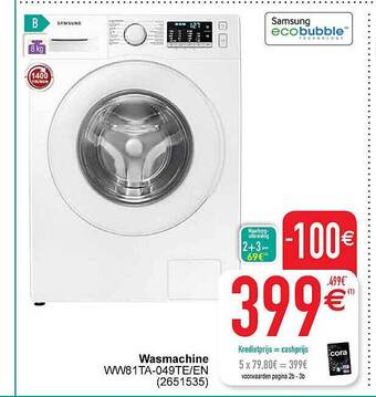 Cora Wasmachine aanbieding