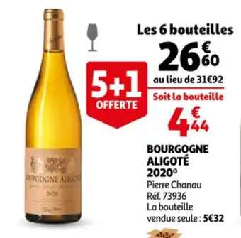 Auchan Pierre Chanau Bourgogne Aligote 2020 aanbieding