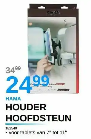 AUVA Hama houder hoofdsteun 182540 aanbieding