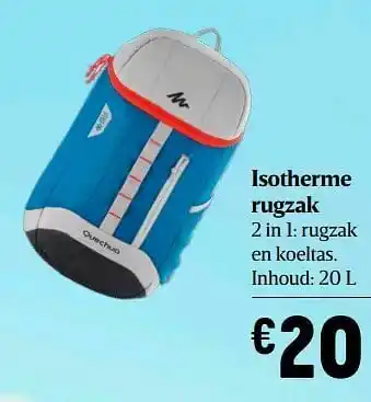 Delhaize Isotherme rugzak aanbieding