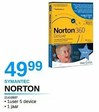 VCD Symantec norton 21410937 aanbieding