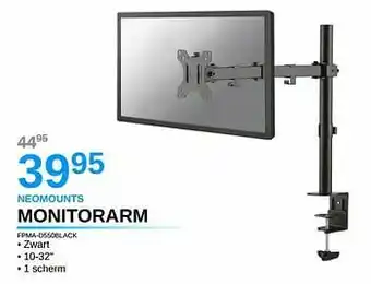 Neomounts monitorarm fpma-d550black