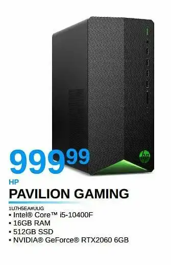 VCD Hp pavilion gaming 1u7h5ea#uug aanbieding