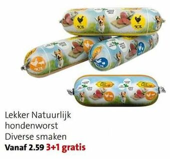 Lekker natuurlijk hondenworst