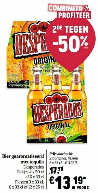 Delhaize Bier gearomatiseerd met tequila desperados original aanbieding