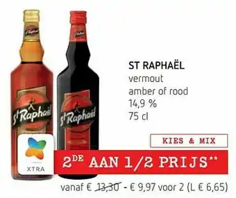 St raphaël vermout amber of rood