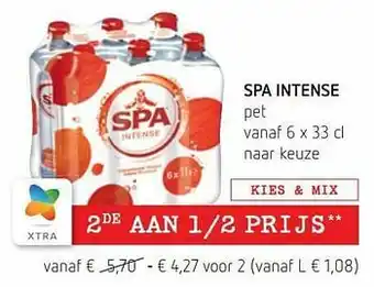 Spar Colruyt Spa intense aanbieding