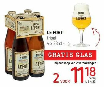 Spar Colruyt Le fort tripel aanbieding