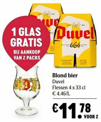 Delhaize Blond bier duvel aanbieding