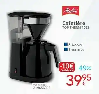 Eldi Melitta cafetière top therm 1023 aanbieding