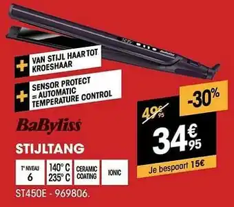 Babyliss stijltang st450e