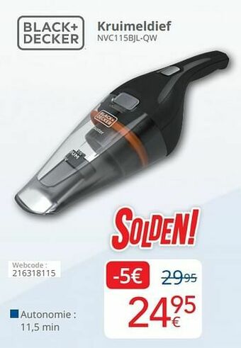 Eldi Black + decker kruimeldief nvc115bjl-qw aanbieding