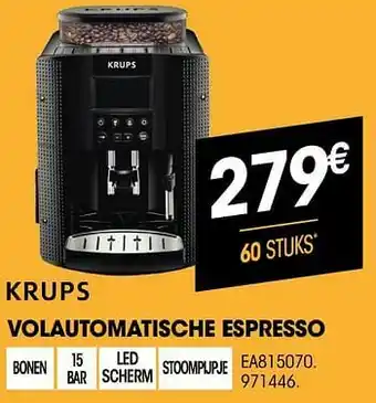 Electro Depot Krups volautomatische espresso ea815070 aanbieding