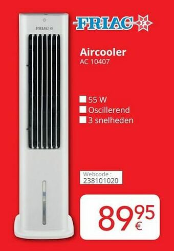 Friac aircooler ac 10407