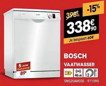Electro Depot Bosch vaatwasser sms25aw03e aanbieding