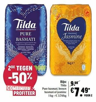 Delhaize Rijst tilda aanbieding