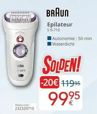 Eldi Braun epilateur s 9-710 aanbieding