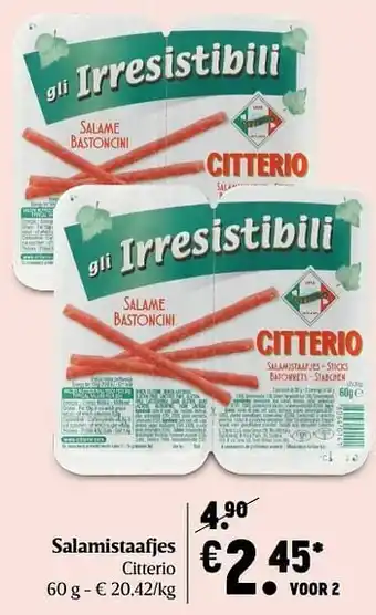 Salamistaafjes citterio