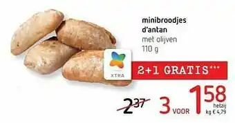 Minibroodjes d`antan met olijven