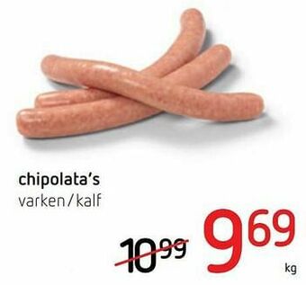 Spar Colruyt Chipolata`s varken-kalf aanbieding