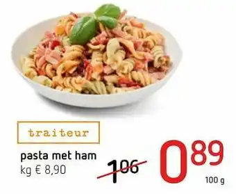 Pasta met ham