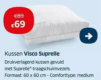 Sleeplife Kussen visco suprelle aanbieding