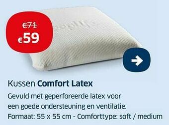 Sleeplife Kussen comfort latex aanbieding