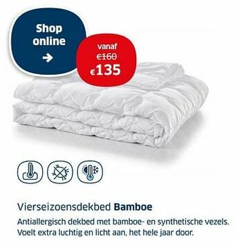 Sleeplife Vierseizoensdekbed bamboe aanbieding