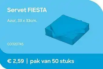 Servet fiesta azur