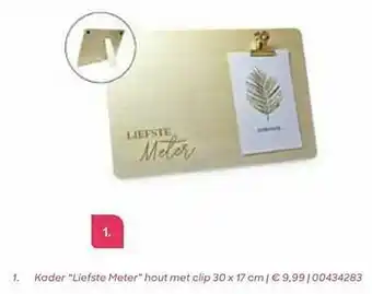 AVA Kader liefste meter hout met clip aanbieding