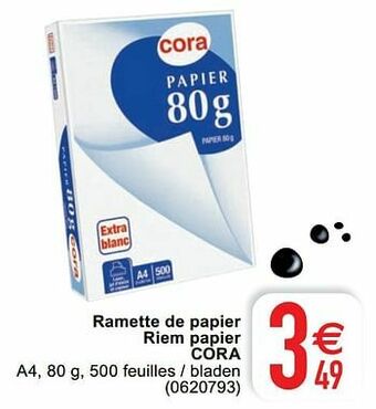 Cora Ramette de papier riem papier cora aanbieding